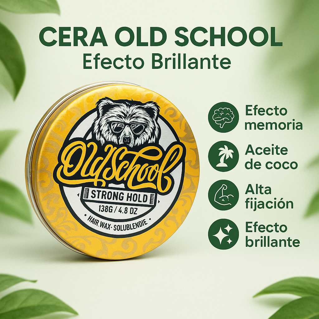 Cera Old School Efecto Brillante