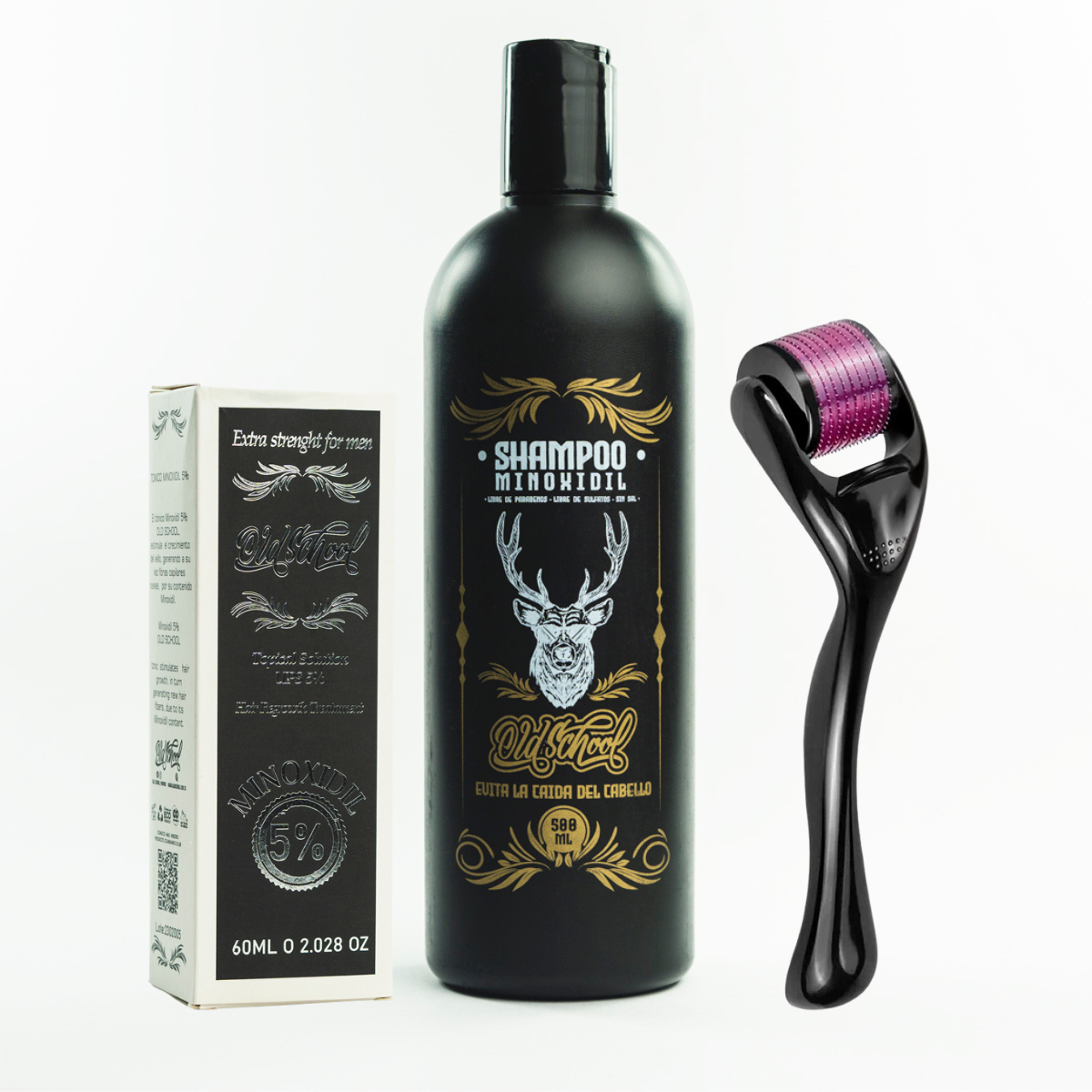 Kit crecimiento de barba y cabello Old School