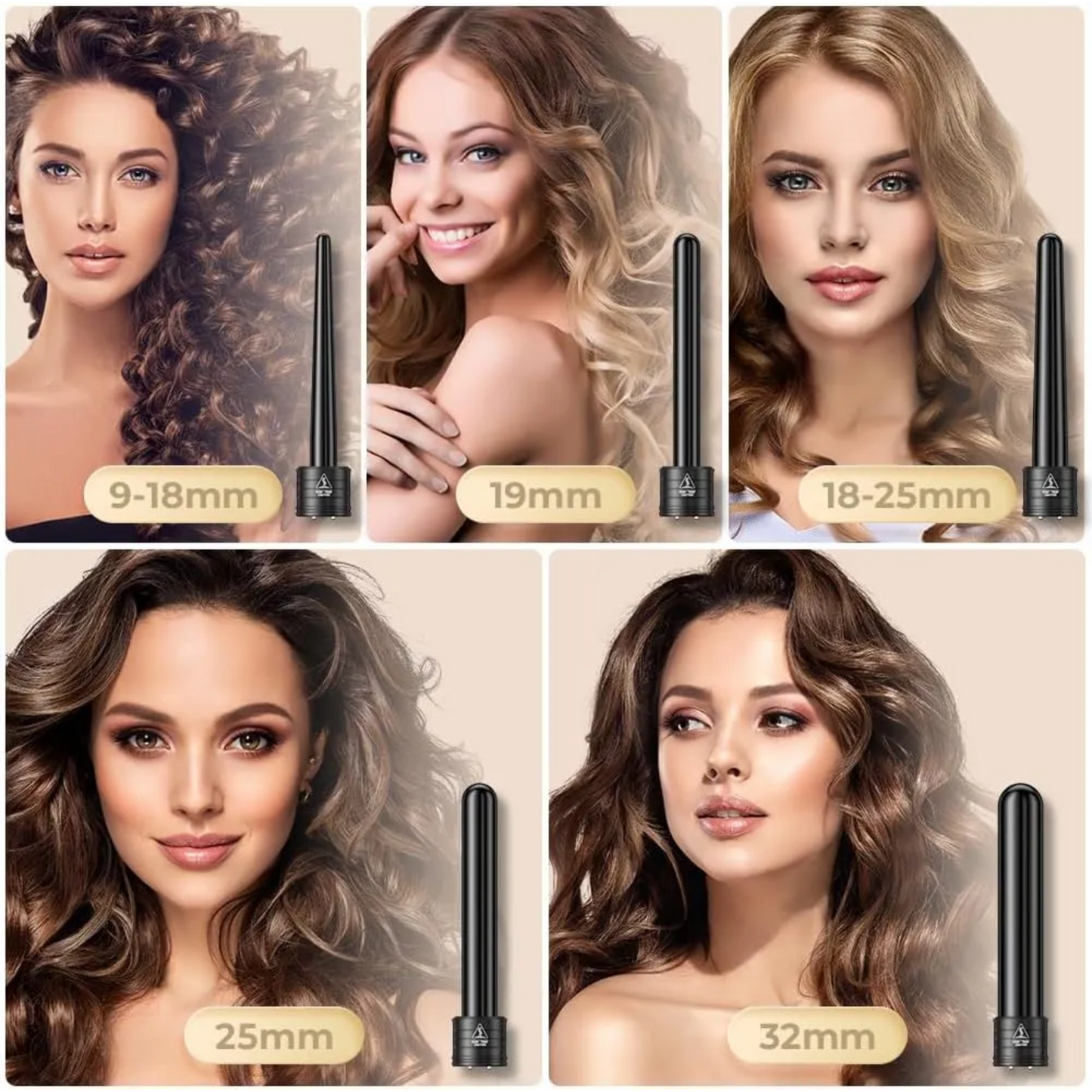 Set Rizador 5en1 Ceramica Nube
