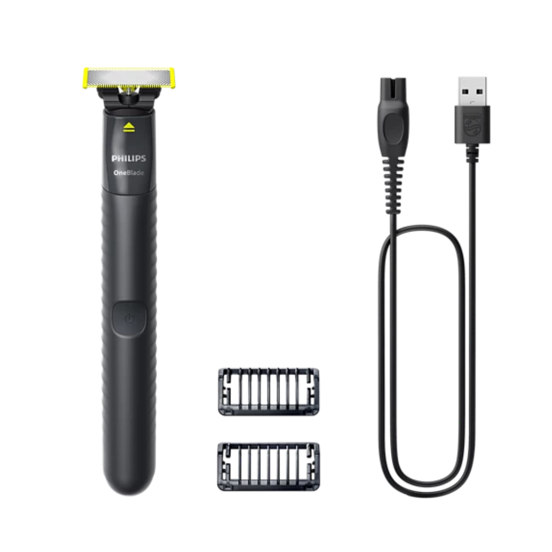 Afeitadora OneBlade Rostro QP1424/10 + Obsequios (cera y llavero)