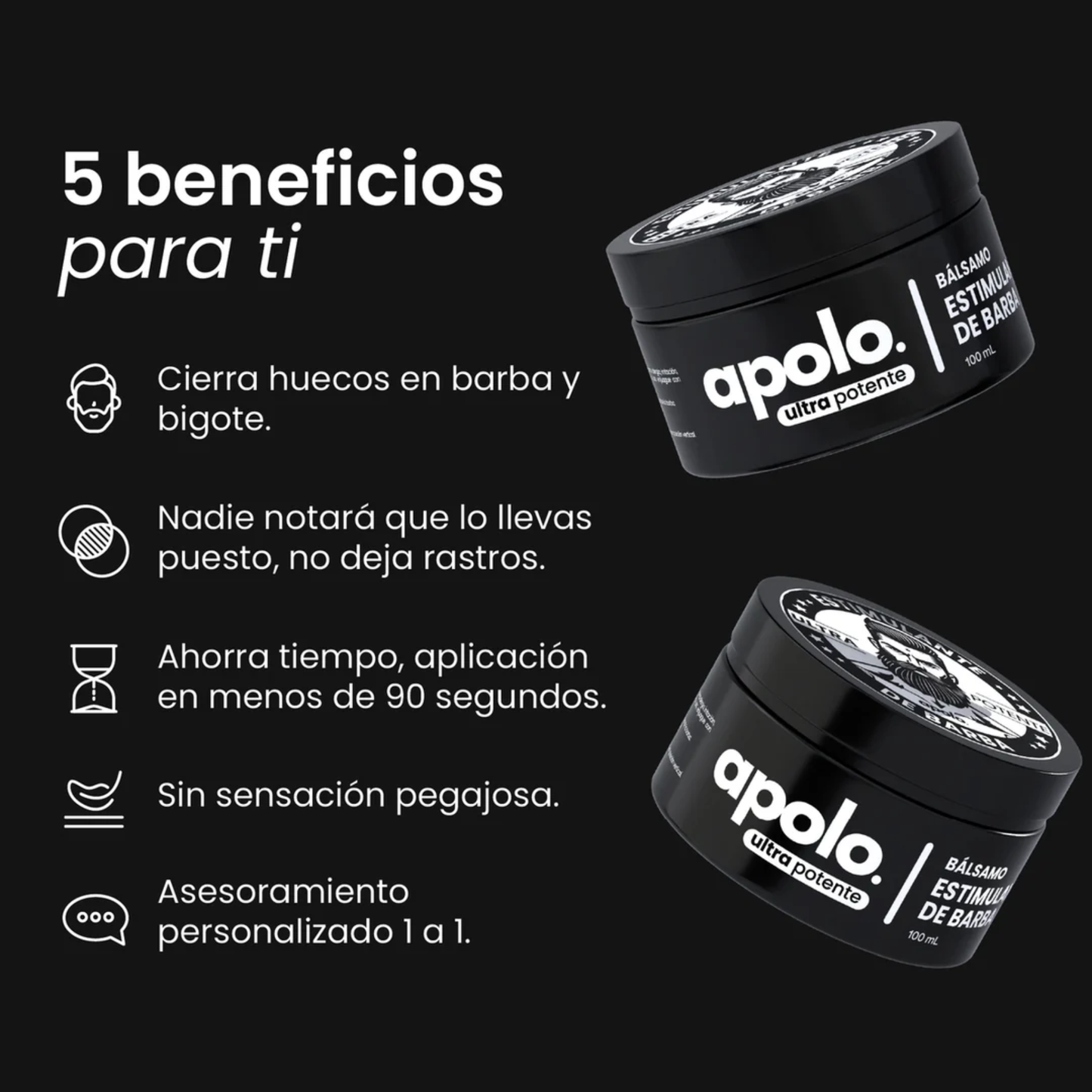 Balsamo Barba Apolo Minoxidil 20% 100ml