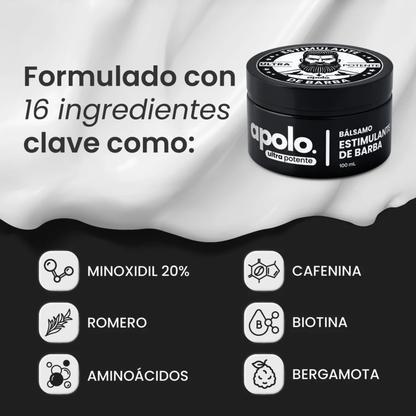 Balsamo Barba Apolo Minoxidil 20% 100ml
