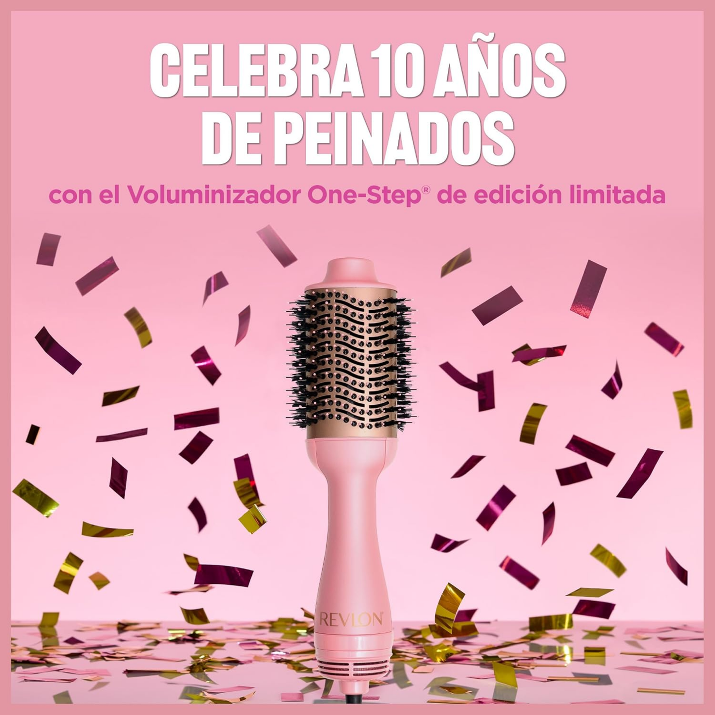 Cepillo Secador Revlon One Step Volumizer Edicion Rosa Aniversario