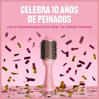 Cepillo Secador Revlon One Step Volumizer Edicion Rosa Aniversario