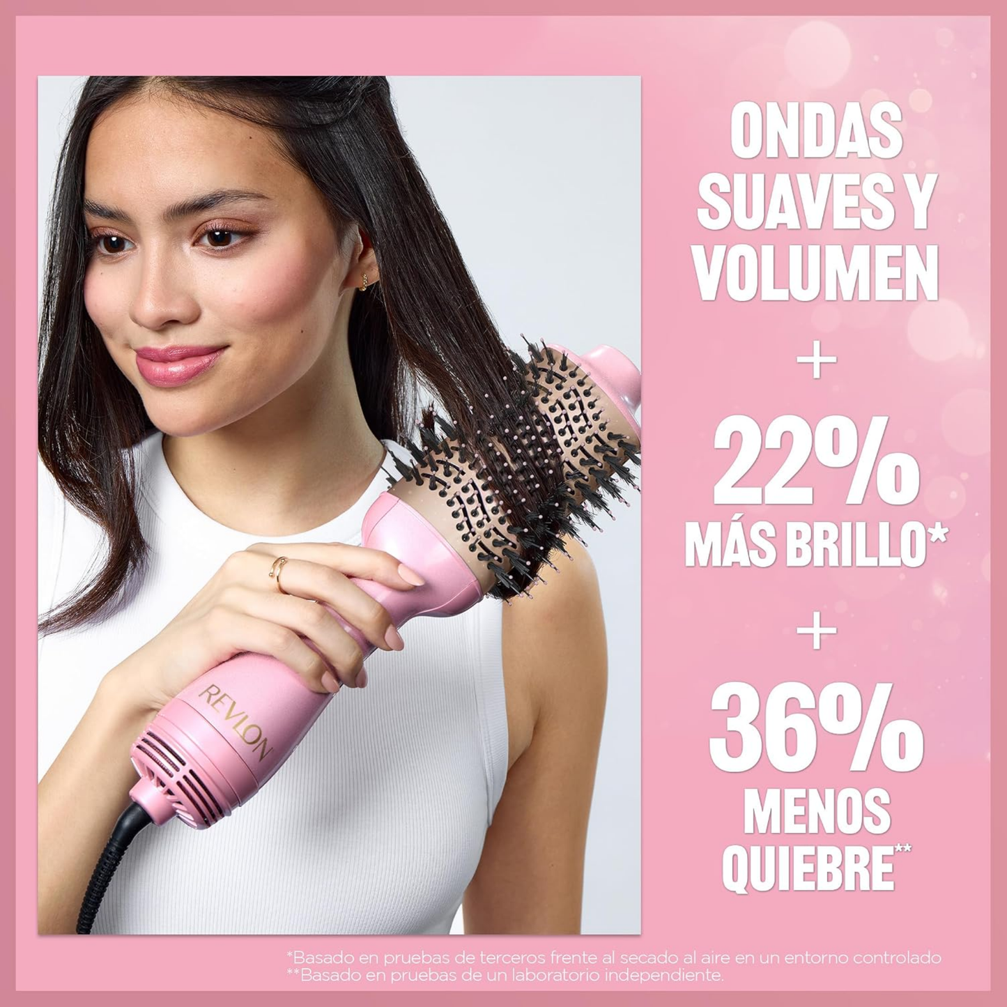 Cepillo Secador Revlon One Step Volumizer Edicion Rosa Aniversario