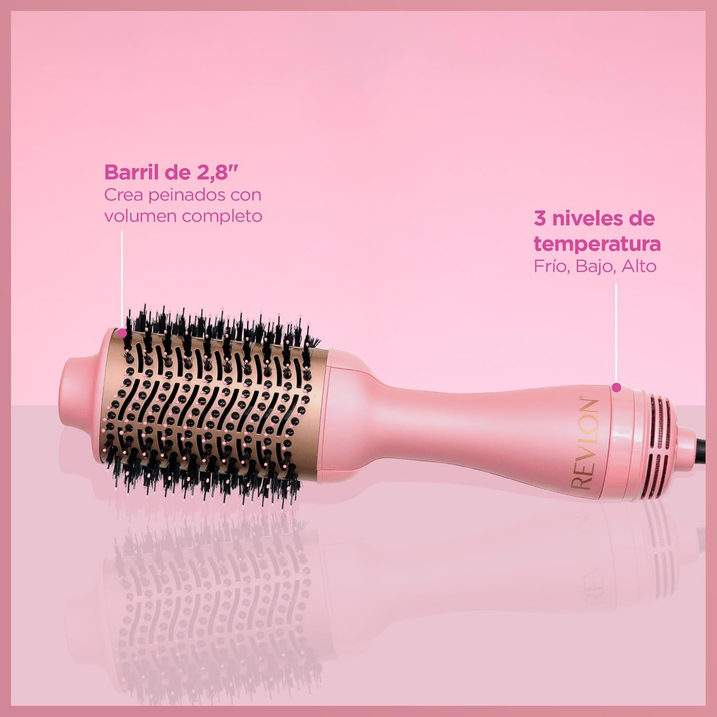 Cepillo Secador Revlon One Step Volumizer Edicion Rosa Aniversario