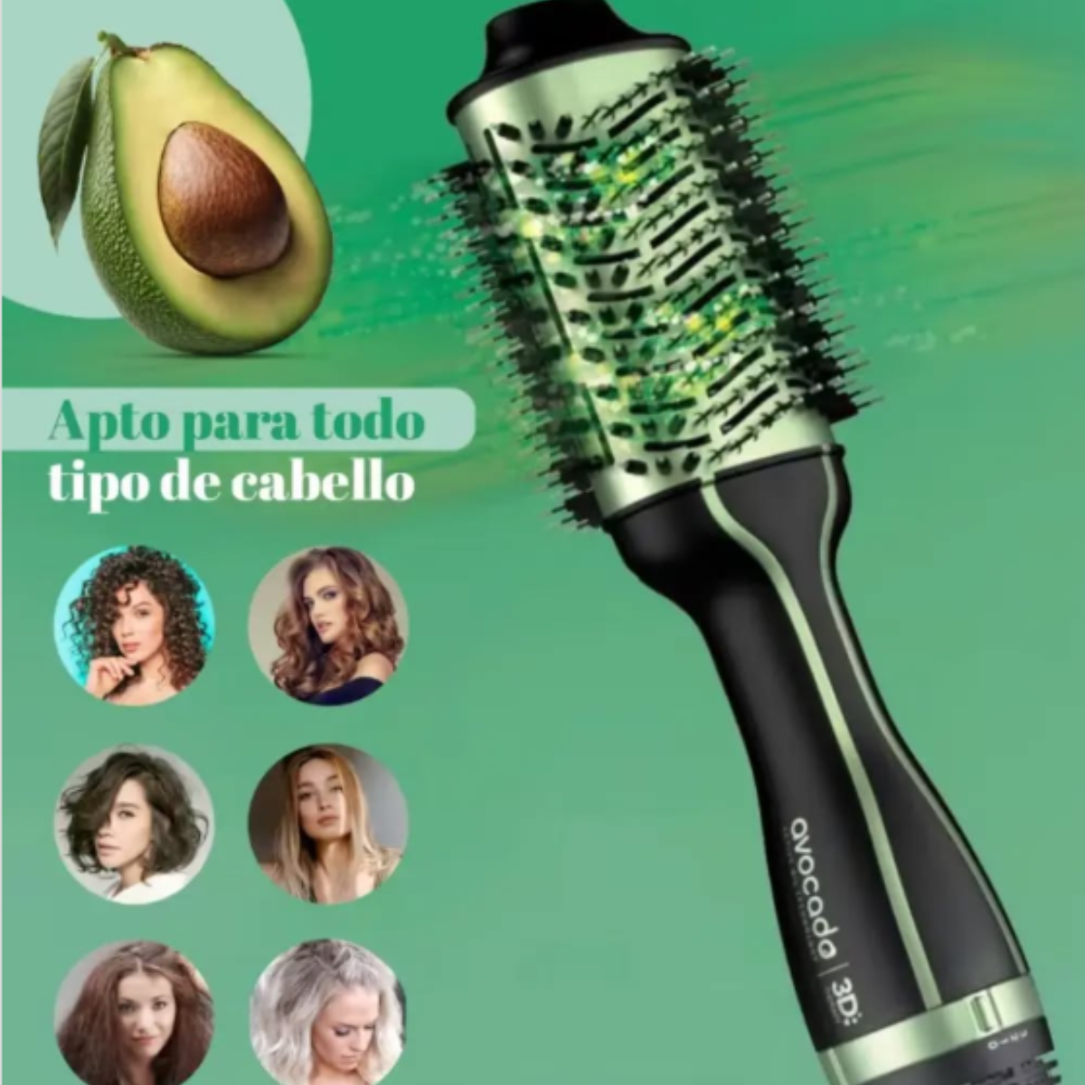 Kit Navideño Cepillo Secador + Set Cuidado Facial Bioaqua AGUACATE
