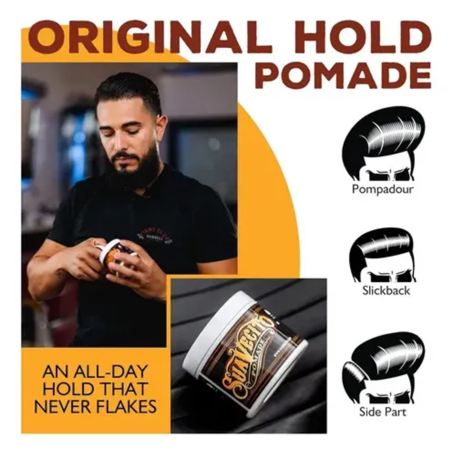 Pomada Suavecito Firme Hold Tarro Profesional 908g Barbería