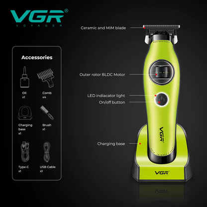 Trimmer VGR V-880T Motor BLDC 7200 RPM Cuchilla Ceramica