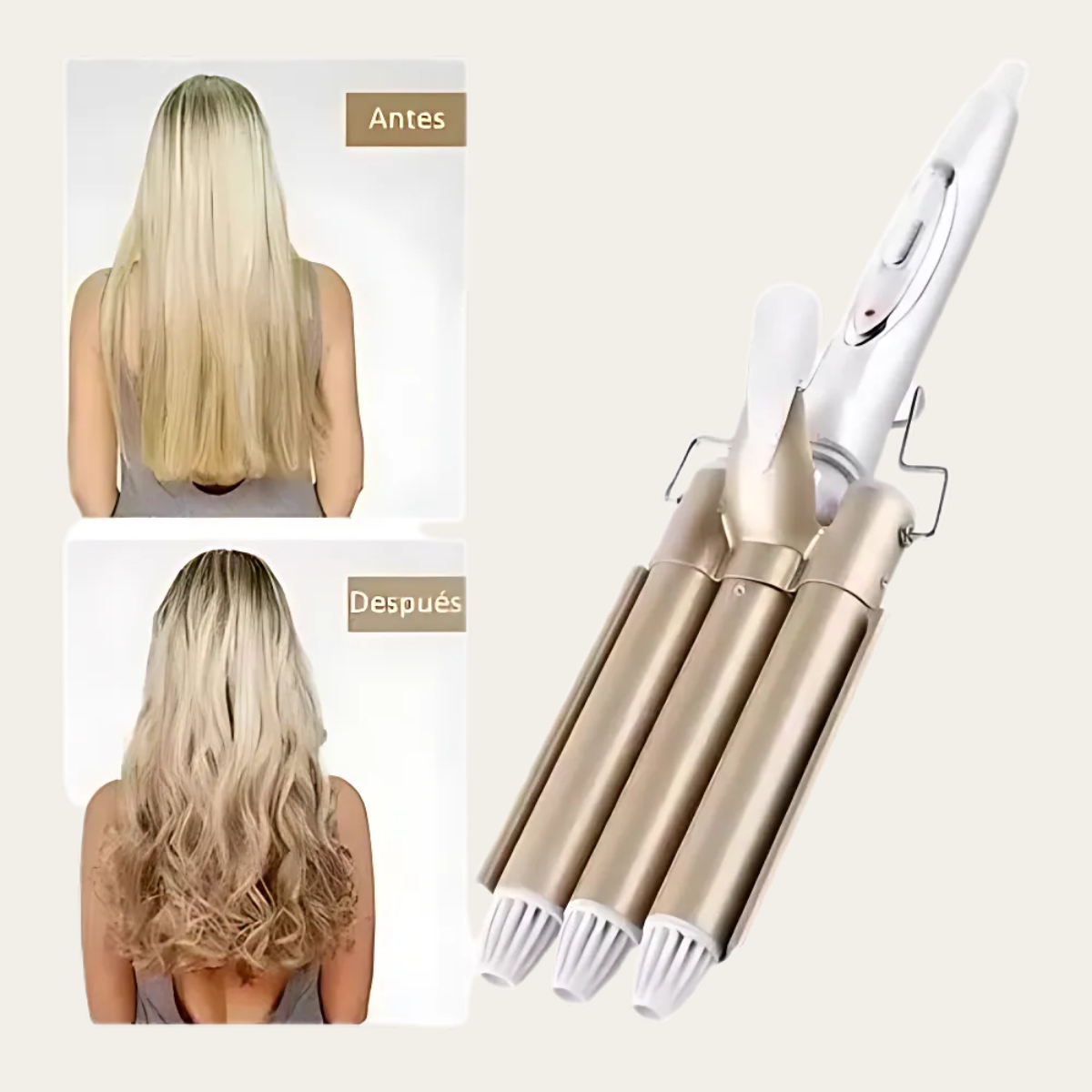 Kit Navideño Pinza de ondas + Set Cuidado Facial Bioaqua VITAMINA C
