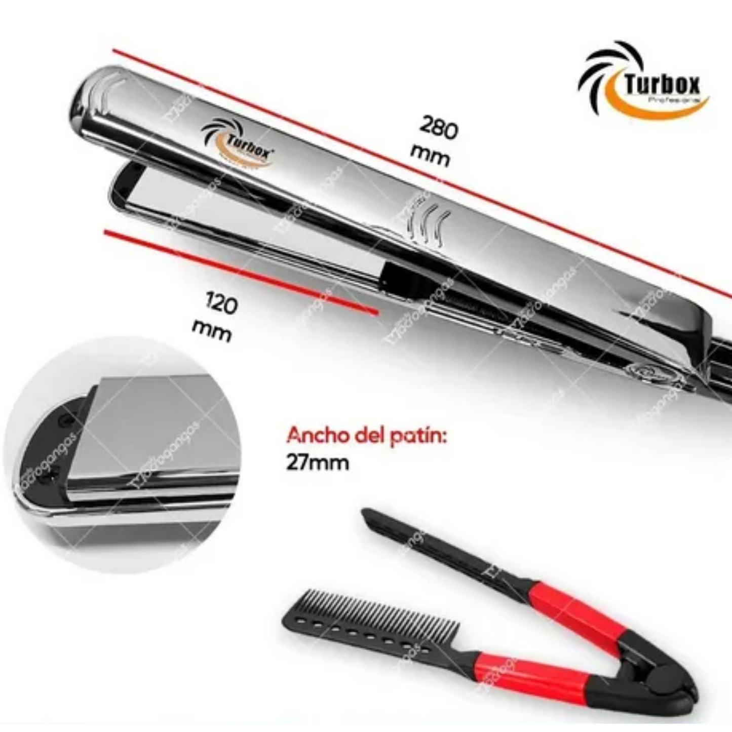 Plancha Turbox NT 1000 Mirror