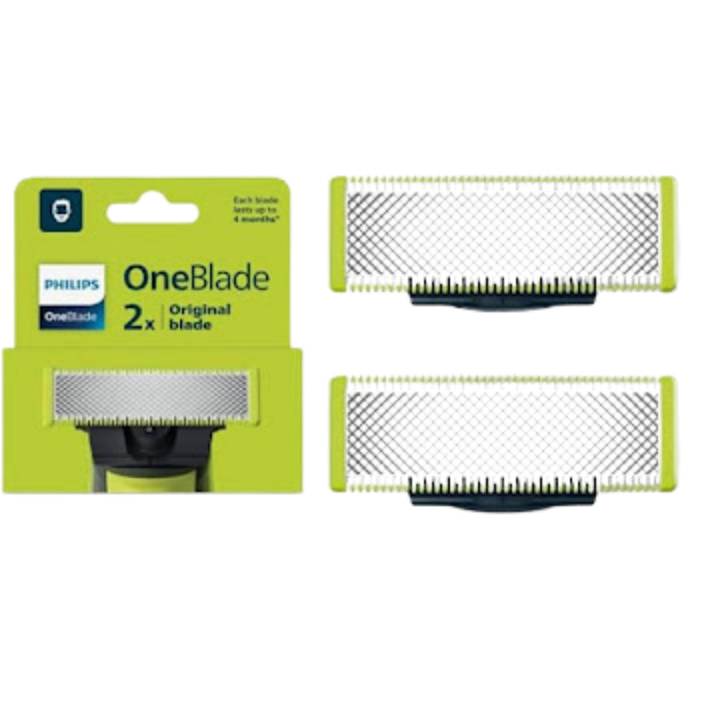 Repuesto Philips OneBlade 2 Cuchillas Originales