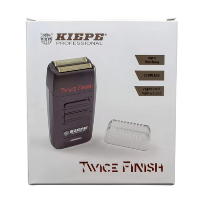 Shaver Kiepe Twice Finish Doble Lámina de Titanio Inalámbrico