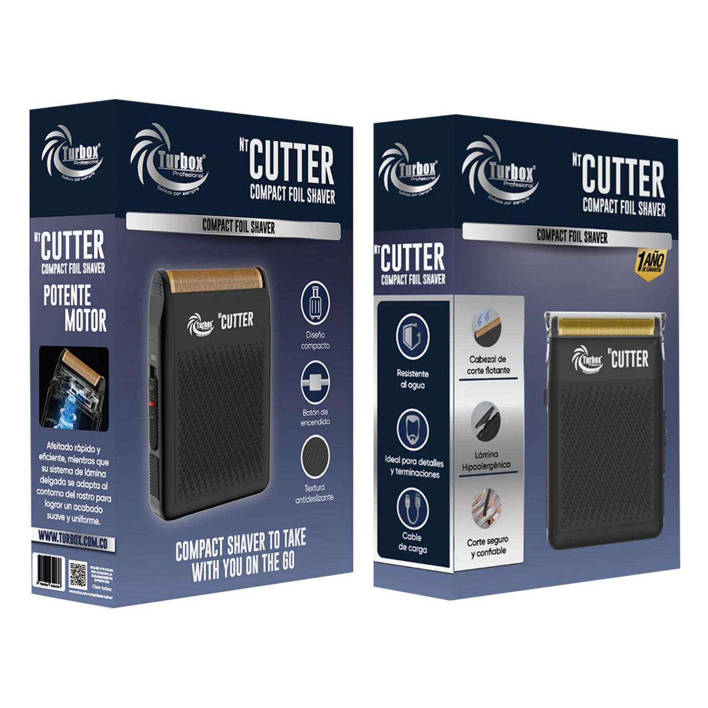 Mini Afeitadora Turbox NT-Cutter Compacta de Viaje Recargable