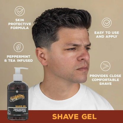 Gel de Afeitar Suavecito Transparente 237ml Menta y Arbol de Te