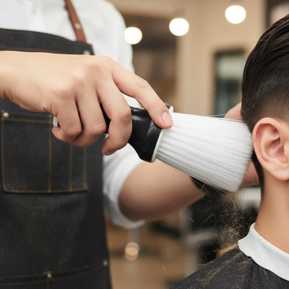 Talquera BarberShop Cerdas Suaves Dispensador
