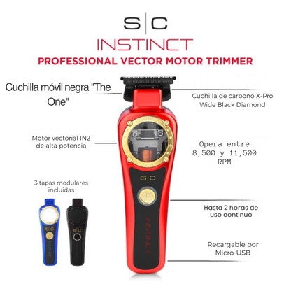 Patillera StyleCraft Instinct SC407M Roja Azul Negra